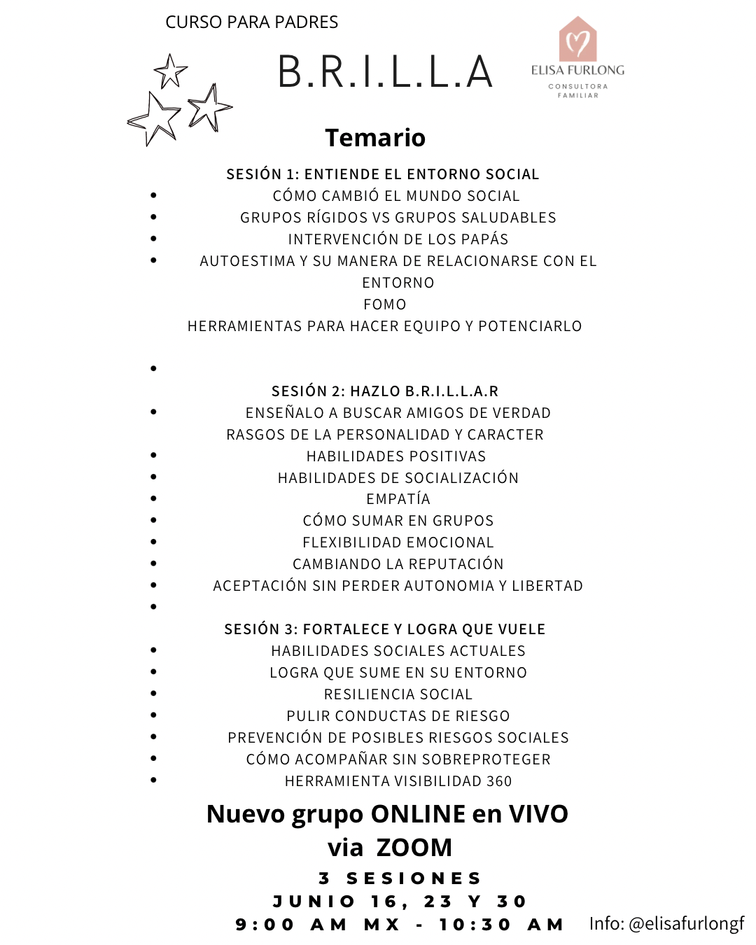 Curso para padres: B.R.I.L.L.A
